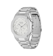 Load image into Gallery viewer, Gents Hugo Boss Watch Stainless Steel Silver Tone Strap, Fancy Shape Dial, Mini Dials SKU 4012157

