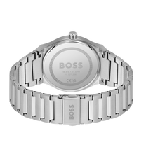 Load image into Gallery viewer, Gents Hugo Boss Watch Stainless Steel Silver Tone Strap, Blue Dial, Date SKU 4012159
