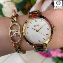 Load image into Gallery viewer, Ladies Hugo Boss Watch Stainless Steel Gold Tone Strap SKU 4012163
