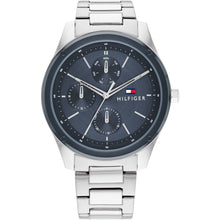 Load image into Gallery viewer, Gents Tommy Hilfiger Watch Stainless Steel Silver Tone Strap, Navy Dial SKU 4016282
