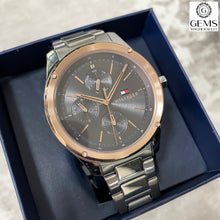 Load image into Gallery viewer, Gents Tommy Hilfiger Watch Stainless Steel Silver Tone Strap, Grey Dial SKU 4016283
