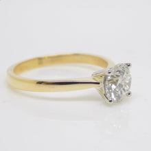 Load image into Gallery viewer, 18ct Yellow Gold Natural Round Brilliant Diamond Solitaire Engagement Ring 1.20ct SKU 6301701

