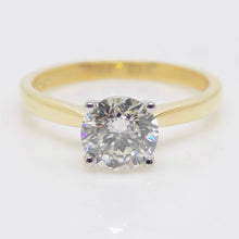 Load image into Gallery viewer, 18ct Yellow Gold Natural Round Brilliant Diamond Solitaire Engagement Ring 1.20ct SKU 6301701
