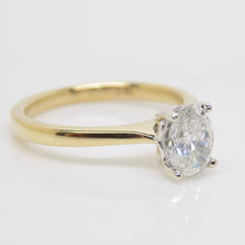 Load image into Gallery viewer, 18ct Yellow Gold Oval Natural Diamond Solitaire Engagement Ring 0.90ct SKU 6301702
