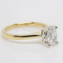 Load image into Gallery viewer, 18ct Yellow Gold Oval Natural Diamond Solitaire Engagement Ring 1.00ct SKU 6301703
