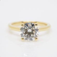 Load image into Gallery viewer, 18ct Yellow Gold Round Brilliant Lab Grown Diamond Solitaire Engagement Ring 2.07ct SKU 7707057

