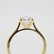 Load image into Gallery viewer, 18ct Yellow Gold &amp; Yellow Gold Head, Lab Grown Round Brilliant Diamond Solitaire Engagement Ring 1.50ct SKU 7707086
