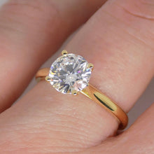 Load image into Gallery viewer, 18ct Yellow Gold &amp; Yellow Gold Head, Lab Grown Round Brilliant Diamond Solitaire Engagement Ring 1.50ct SKU 7707086
