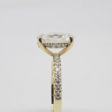Load image into Gallery viewer, 18CT Yellow Gold Talon Claw Oval Cut Lab Grown Diamond &amp; Lab Grown Diamond Shoulder with Hidden Halo 2.26ct SKU 7711004

