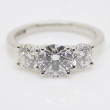 Load image into Gallery viewer, Platinum 3 Round Brilliant Lab Grown Diamonds 2.00ct SKU 7711017

