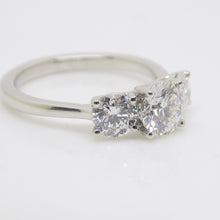 Load image into Gallery viewer, Platinum 3 Round Brilliant Lab Grown Diamonds 2.00ct SKU 7711017
