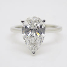 Load image into Gallery viewer, Platinum Pear Cut Lab Grown Diamond 3.06ct SKU 7711018
