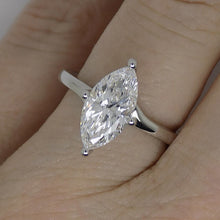 Load image into Gallery viewer, Platinum Marquise Cut Lab Grown Diamond 2.01ct SKU 7711019

