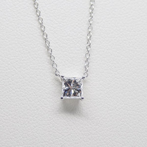 9ct White Gold Princess Cut Lab Grown Diamond Pendant 0.50ct SKU 7743841