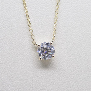 9ct Yellow Gold Round Brilliant Lab Grown Diamond Pendant 0.50ct SKU 7743848