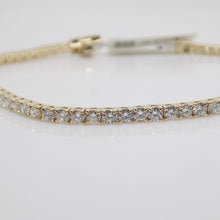 Load image into Gallery viewer, 9ct Yellow Gold Talon Claw Round Brilliant Lab Grown Diamonds Bracelet 5.00CT SKU 7743880
