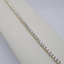 Load image into Gallery viewer, 9ct Yellow Gold Talon Claw Round Brilliant Lab Grown Diamonds Bracelet 5.00CT SKU 7743881
