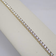 Load image into Gallery viewer, 9ct Yellow Gold Talon Claw Round Brilliant Lab Grown Diamonds Bracelet 7.00CT SKU 7743883
