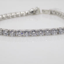 Load image into Gallery viewer, 9ct White Gold Talon Claw Round Brilliant Lab Grown Diamonds Bracelet 10.00CT SKU 7743884
