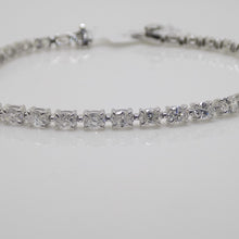Load image into Gallery viewer, 9ct White Gold Talon Claw Oval Lab Grown Diamonds Bracelet 7.00CT SKU 7743886
