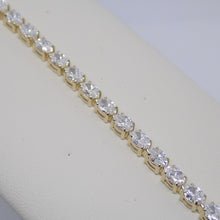 Load image into Gallery viewer, 9ct Yellow Gold Talon Claw Oval Lab Grown Diamonds Bracelet 7.00CT SKU 7743887
