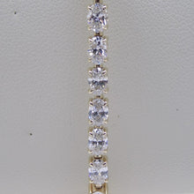 Load image into Gallery viewer, 9ct Yellow Gold Talon Claw Oval Lab Grown Diamonds Bracelet 7.00CT SKU 7743887

