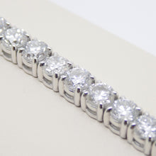 Load image into Gallery viewer, 9ct White Gold Talon Claw Round Brilliant Lab Grown Diamonds Bracelet 15.00CT SKU 7743911
