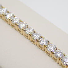 Load image into Gallery viewer, 9ct Yellow Gold Talon Claw Round Brilliant Lab Grown Diamonds Bracelet 15.00CT SKU 7743912
