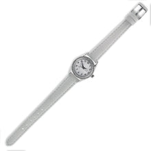 Load image into Gallery viewer, White Strap Stone Set Stainless Steel Silver Tone Dial First Holy Communion Watch SKU 4017011
