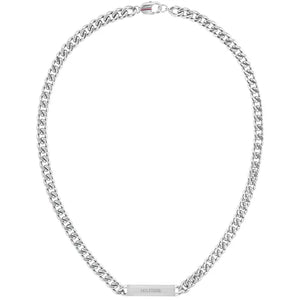 Tommy Hilfiger Gents Silver Tone Stainless Steel ID Necklace SKU 3016091