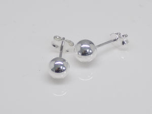 Sterling Silver 6mm Ball Stud Earrings SKU 0106016