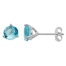 Load image into Gallery viewer, Sterling Silver Birthstone Earrings
