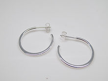 Load image into Gallery viewer, Sterling Silver Plain Hoop Earrings SKU 0110018
