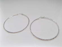 Load image into Gallery viewer, Sterling Silver 50mm Hoop Earrings SKU 0110022
