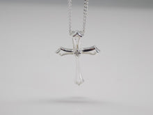 Load image into Gallery viewer, Sterling Silver CZ Cross SKU 0111004
