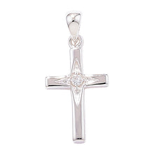 Load image into Gallery viewer, Sterling Silver CZ Cross SKU 0111067

