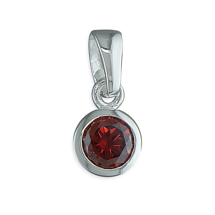 Sterling Silver Birthstone Pendant