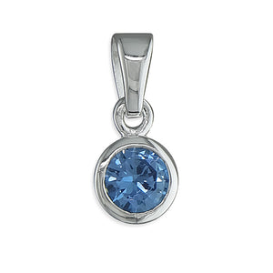 Sterling Silver Birthstone Pendant