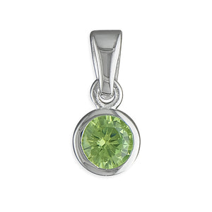 Sterling Silver Birthstone Pendant