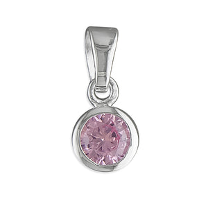 Sterling Silver Birthstone Pendant