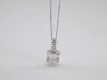 Load image into Gallery viewer, Sterling Silver Square CZ Pendant SKU 0112278
