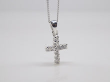 Load image into Gallery viewer, Sterling Silver CZ Cross SKU 0112281
