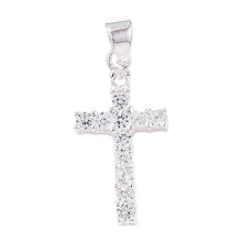 Load image into Gallery viewer, Sterling Silver CZ Cross SKU 0112315
