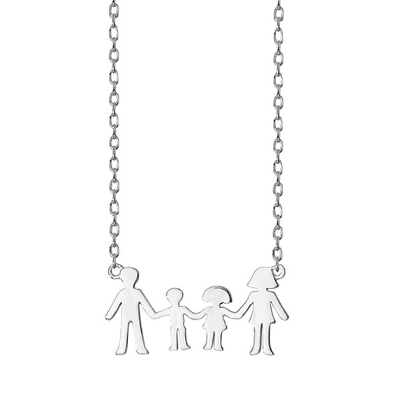 Sterling Silver Family Necklace SKU 0113015