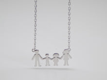 Load image into Gallery viewer, Sterling Silver Family Necklace SKU 0113015
