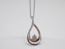 Load image into Gallery viewer, Sterling Silver Rose Tone Finish 2 Tone Pendant SKU 0114042
