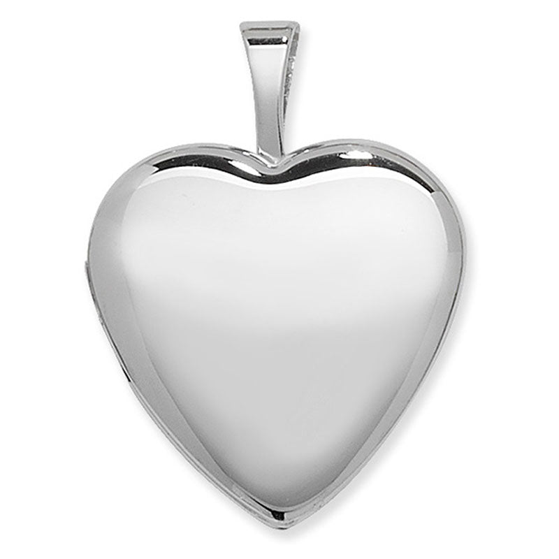 Sterling Silver plain small heart locket SKU 0115104
