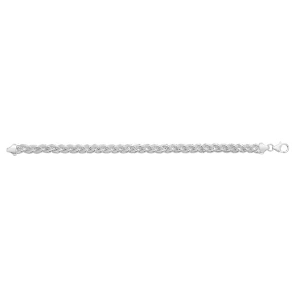 Sterling Silver Double Woven Strand Bracelet SKU 0132015