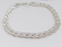 Load image into Gallery viewer, Sterling Silver Double Woven Strand Bracelet SKU 0132015
