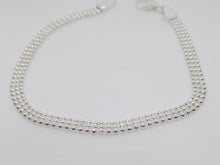 Load image into Gallery viewer, Sterling Silver 3 Row Beaded Bracelet SKU 0132054
